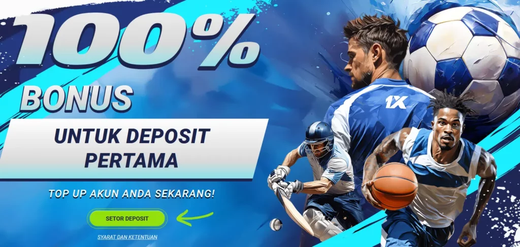 100% bonus deposit pertama