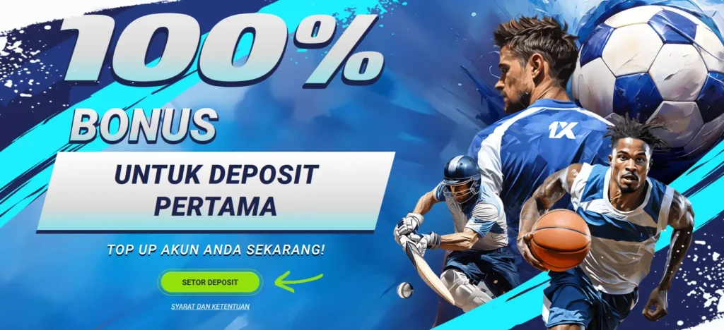 100% bonus untuk deposit pertama