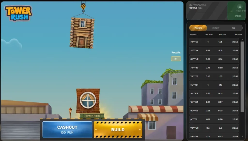 Antarmuka Tower Rush