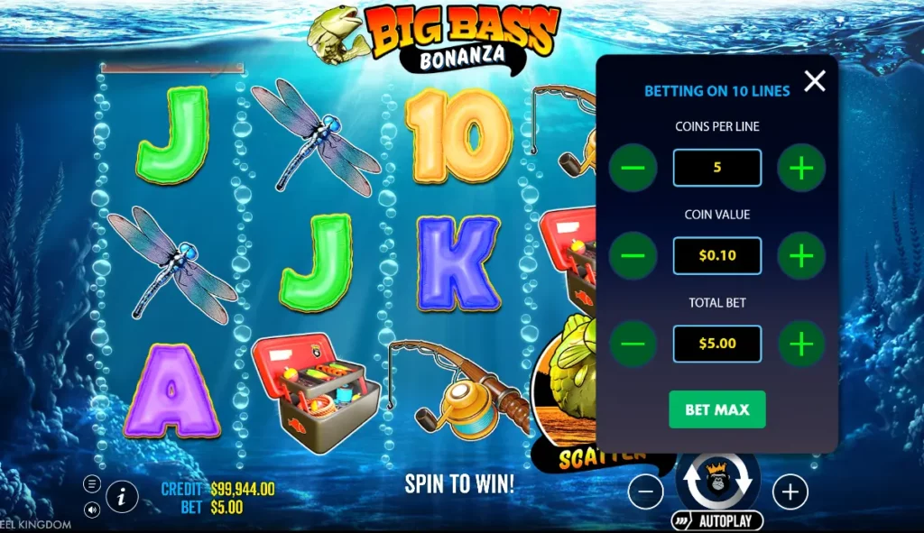 Big Bass Bonanza Betting Settings