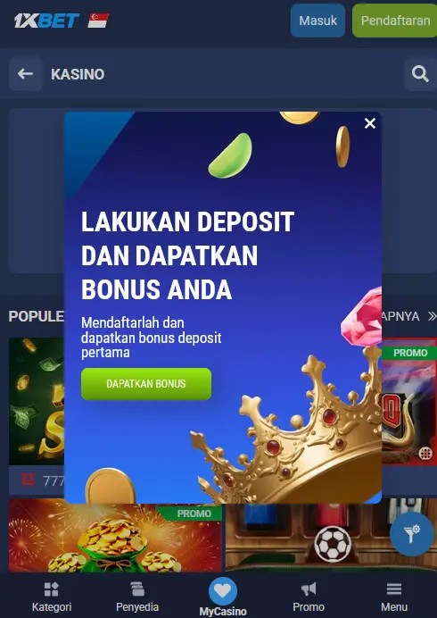 Bonus 1xBet Mobile