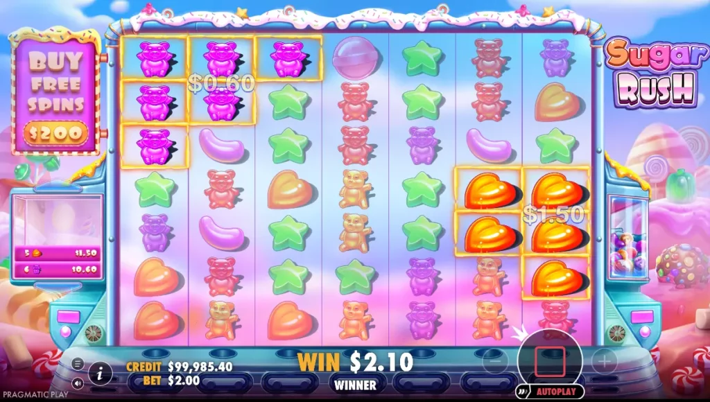 Menang di Sugar Rush
