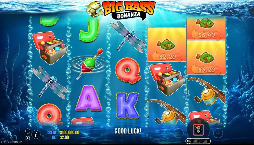 Putar musik di Big Bass Bonanza