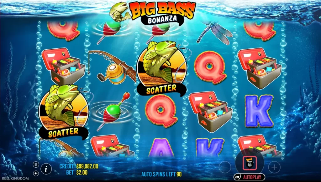 Simbol Scatter Big Bass Bonanza