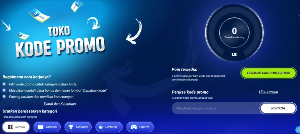 Toko Kode Promo1xBet Toko Kode Promo1xBet